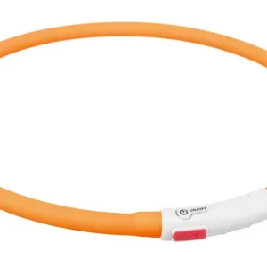 Schnäppchen TRIXIE Leuchtring Silikon USB XS-XL 70 Centimeter orange